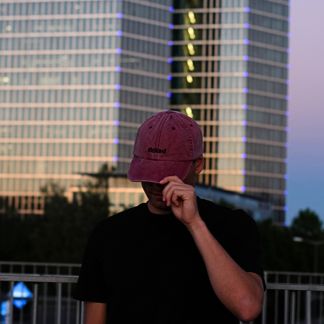stoked Cap - Vintage Red