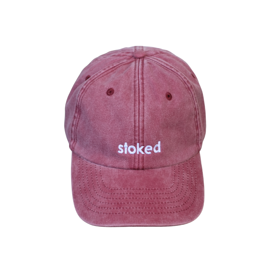 stoked Cap - Vintage Red