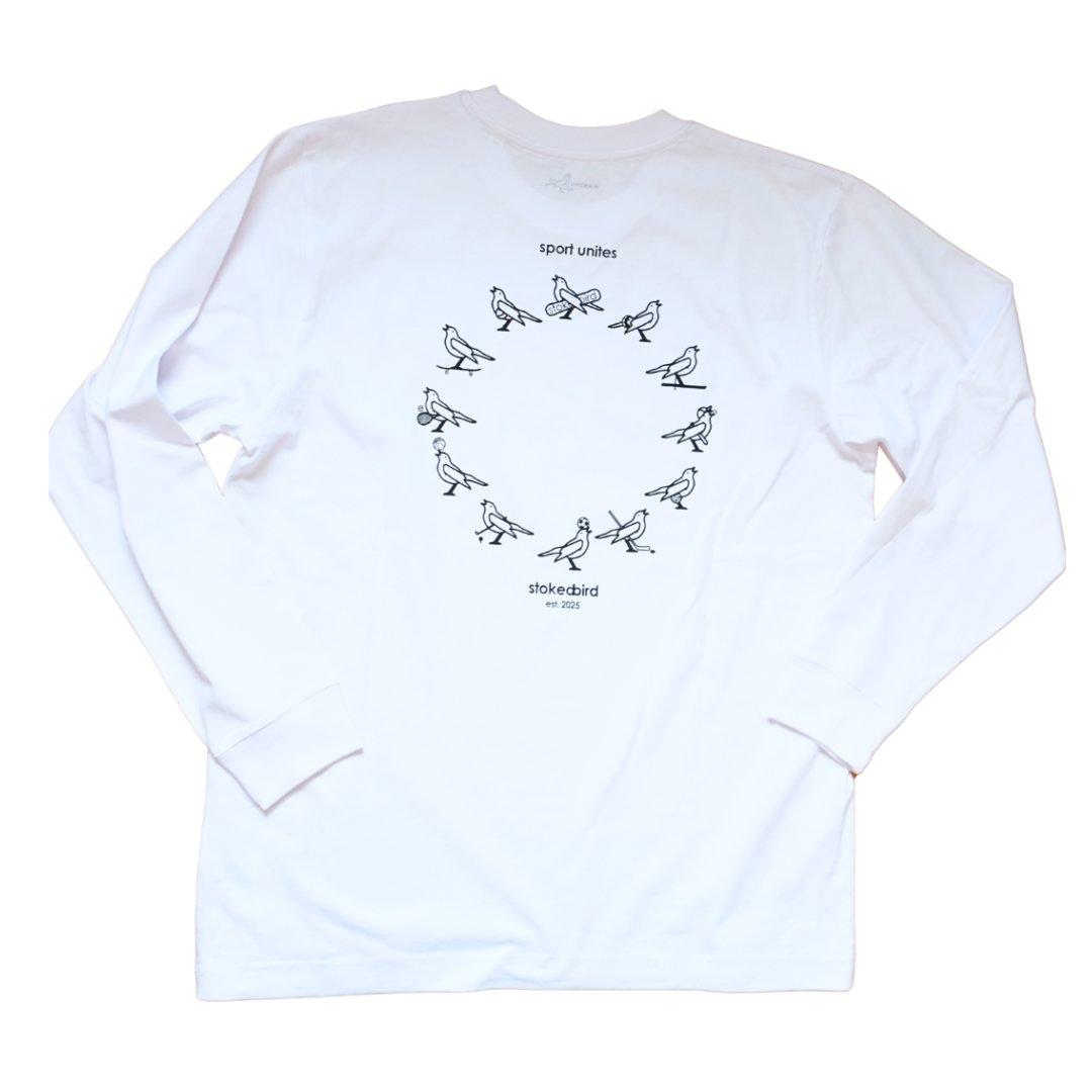 Oversized Langarmshirt - Sport unites